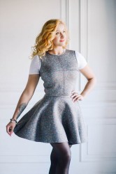 комлпект м400 и м413 . серый трикотаж в цветочнй принт (1)